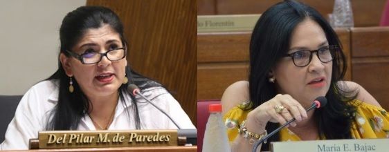 Diputada Del Pilar Medina y senadora María Eugenia Bajac. En el ojo de la tormenta tras el viaje al Perú.