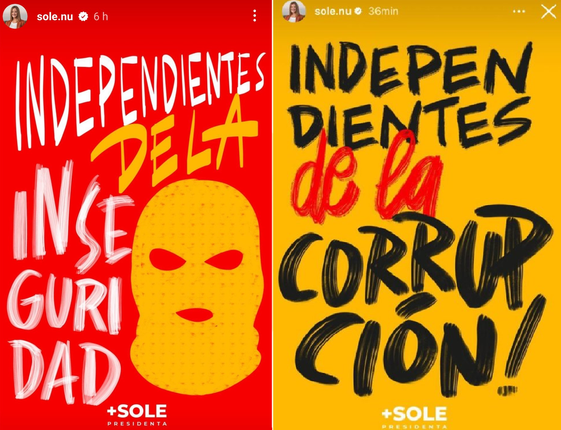 Soledad Núñez publicó flyers que decían Sole Presidenta